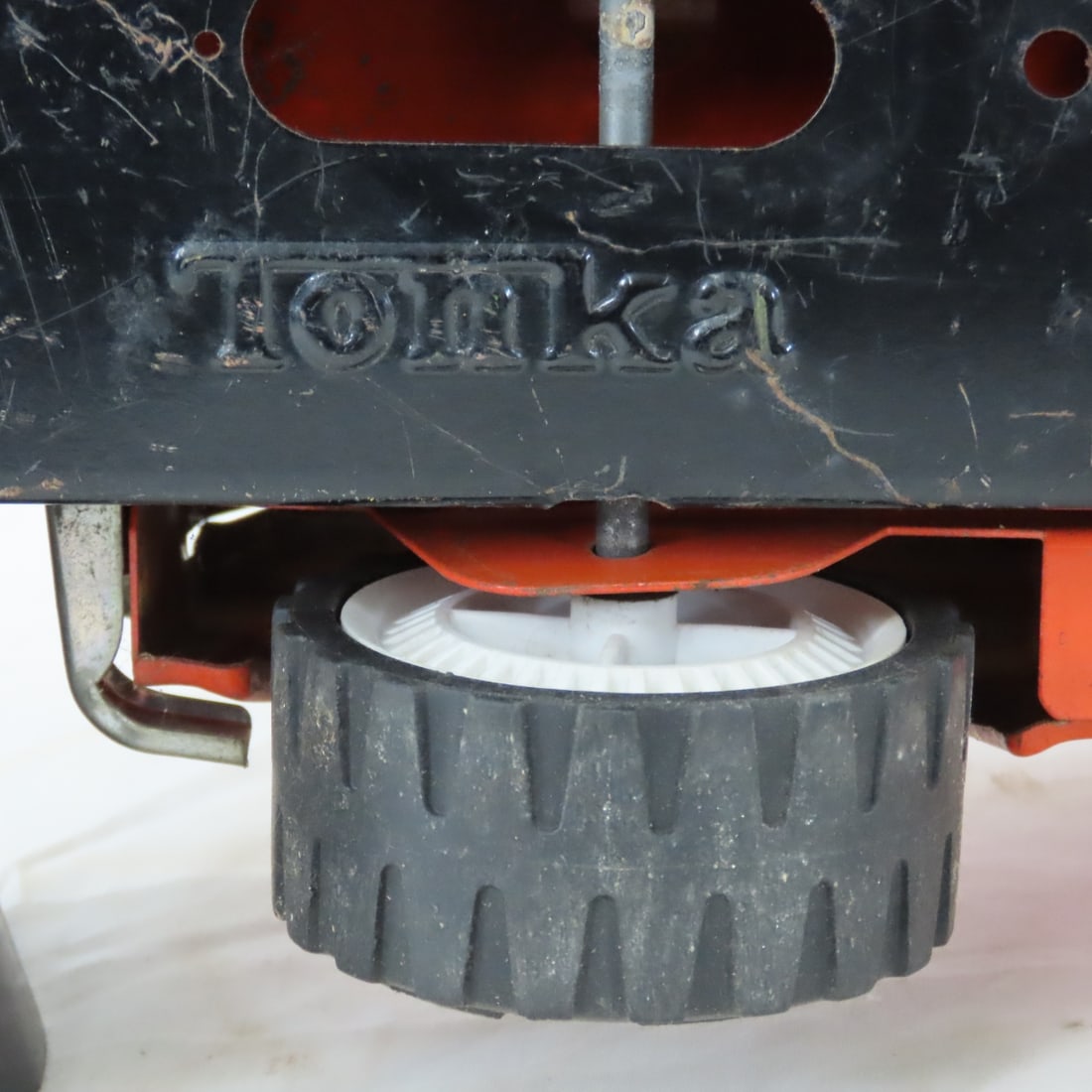 1970s Tonka Orange Dump Truck with Blade - 11