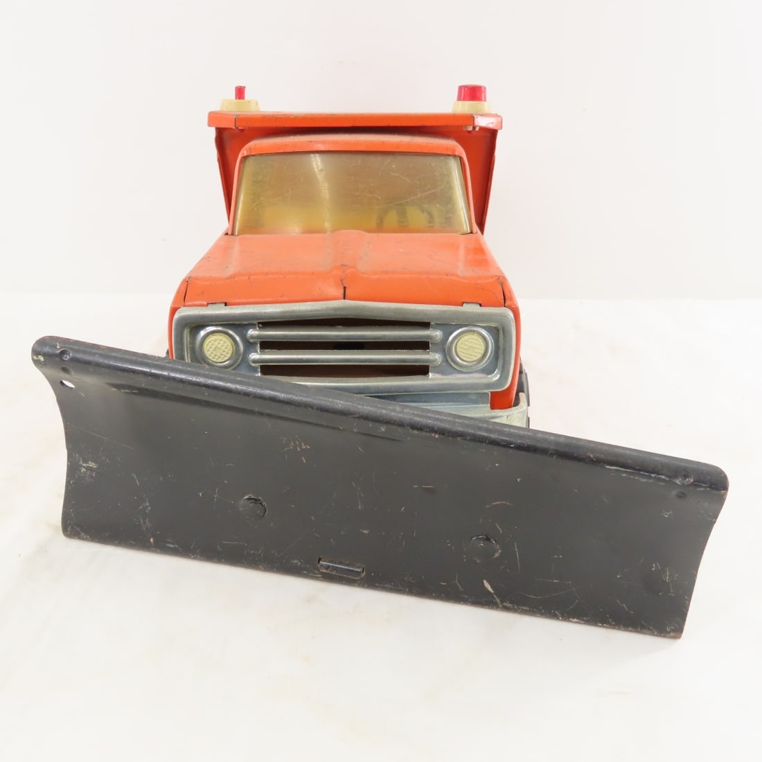 1970s Tonka Orange Dump Truck with Blade - 8