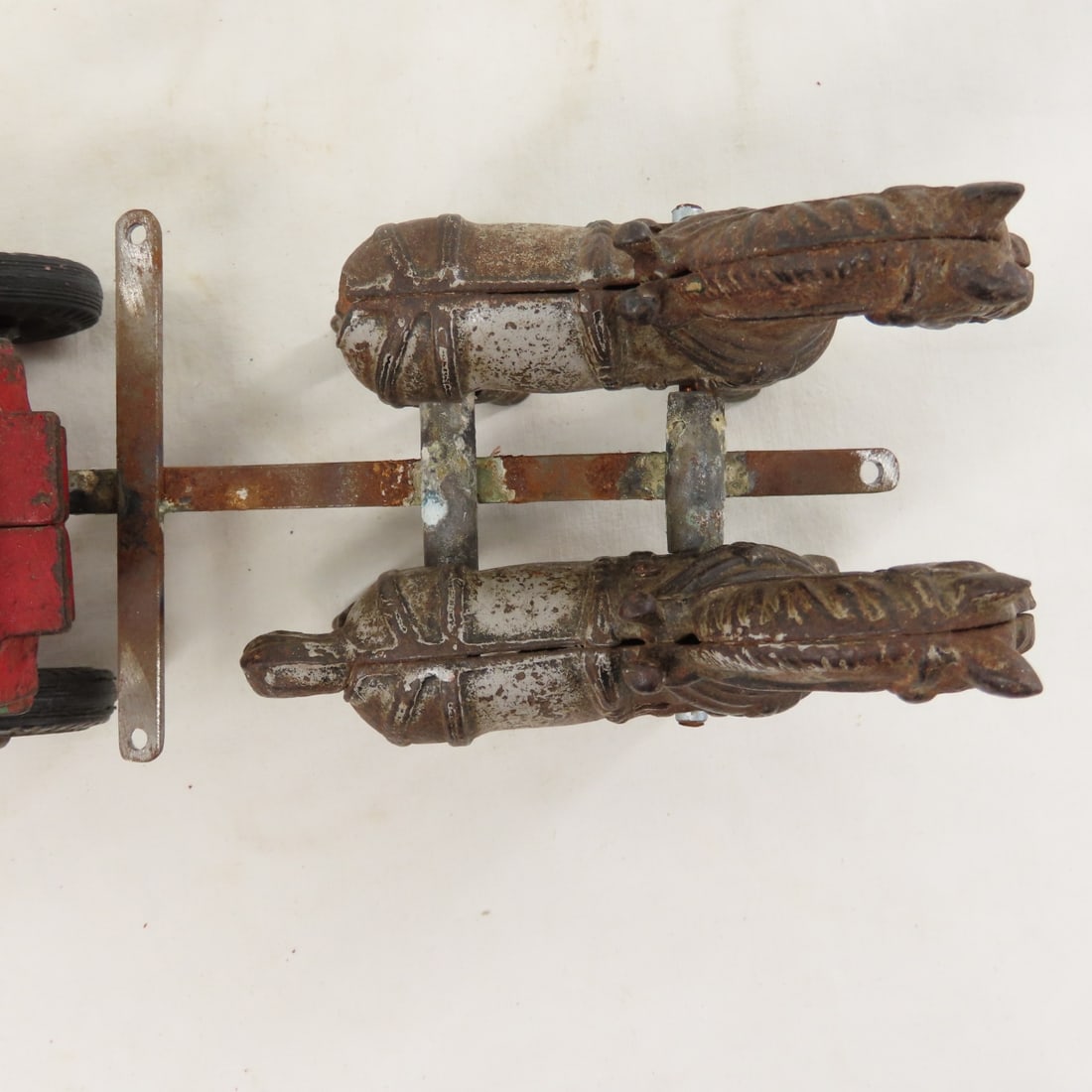 Cast Iron Horse Drawn Wagon with Custom Hitch - 14