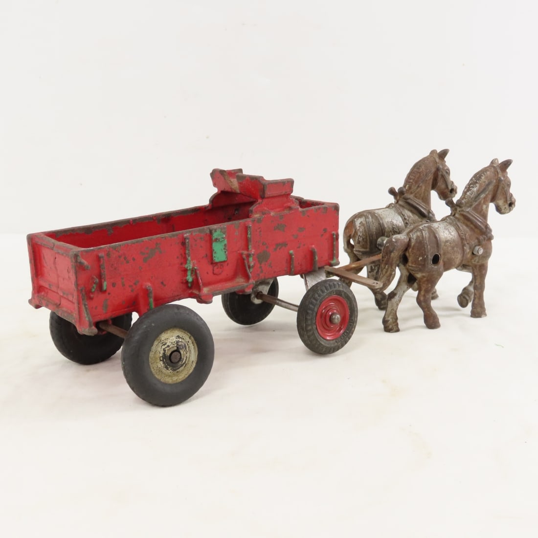Cast Iron Horse Drawn Wagon with Custom Hitch - 5
