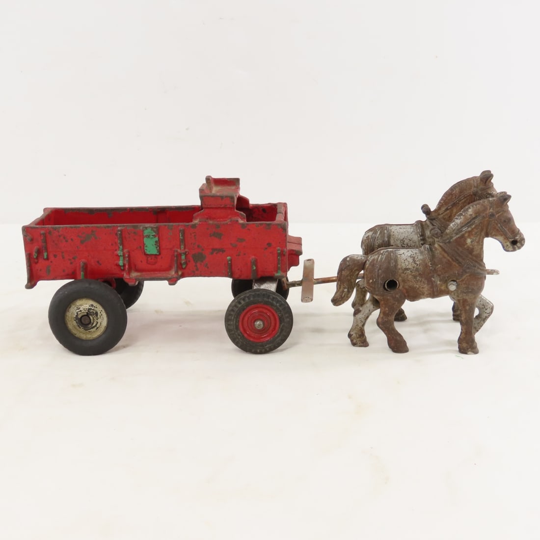 Cast Iron Horse Drawn Wagon with Custom Hitch - 6