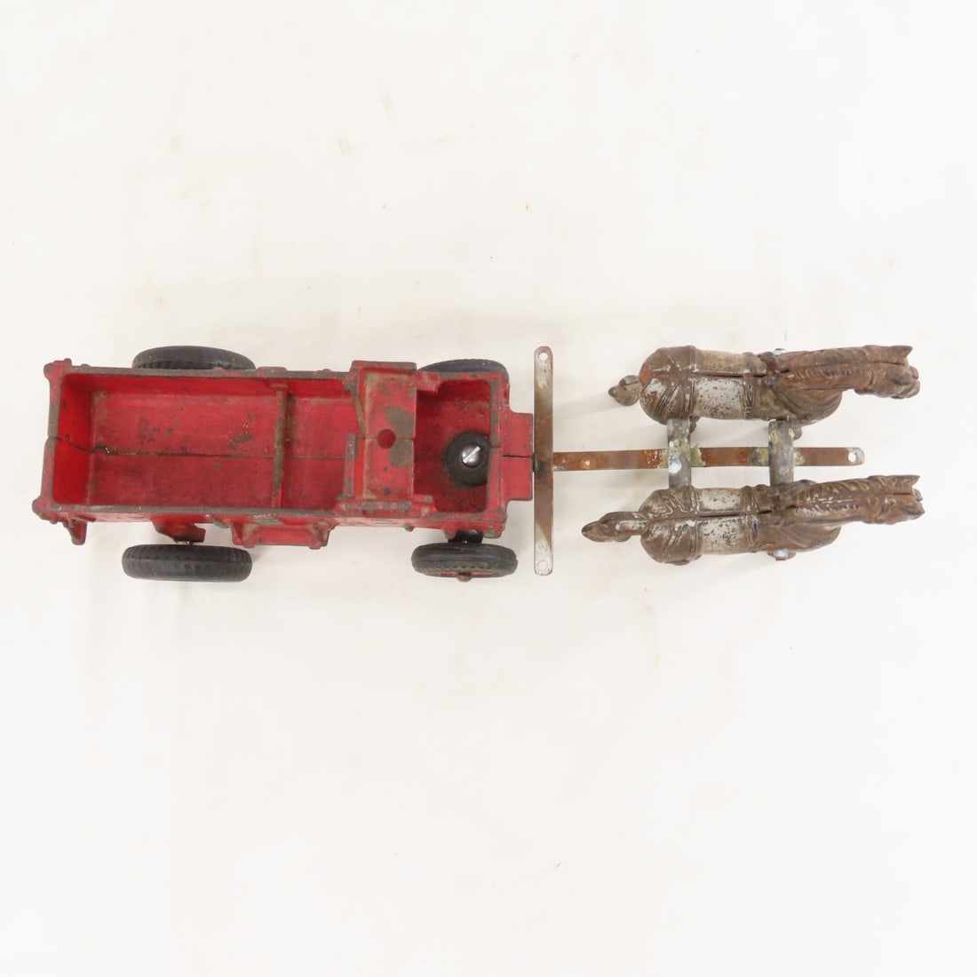 Cast Iron Horse Drawn Wagon with Custom Hitch - 9