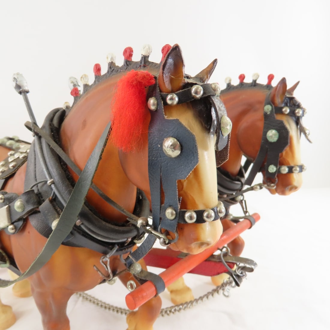 Custom Log Sled with Breyer 2 Horse Team - 10