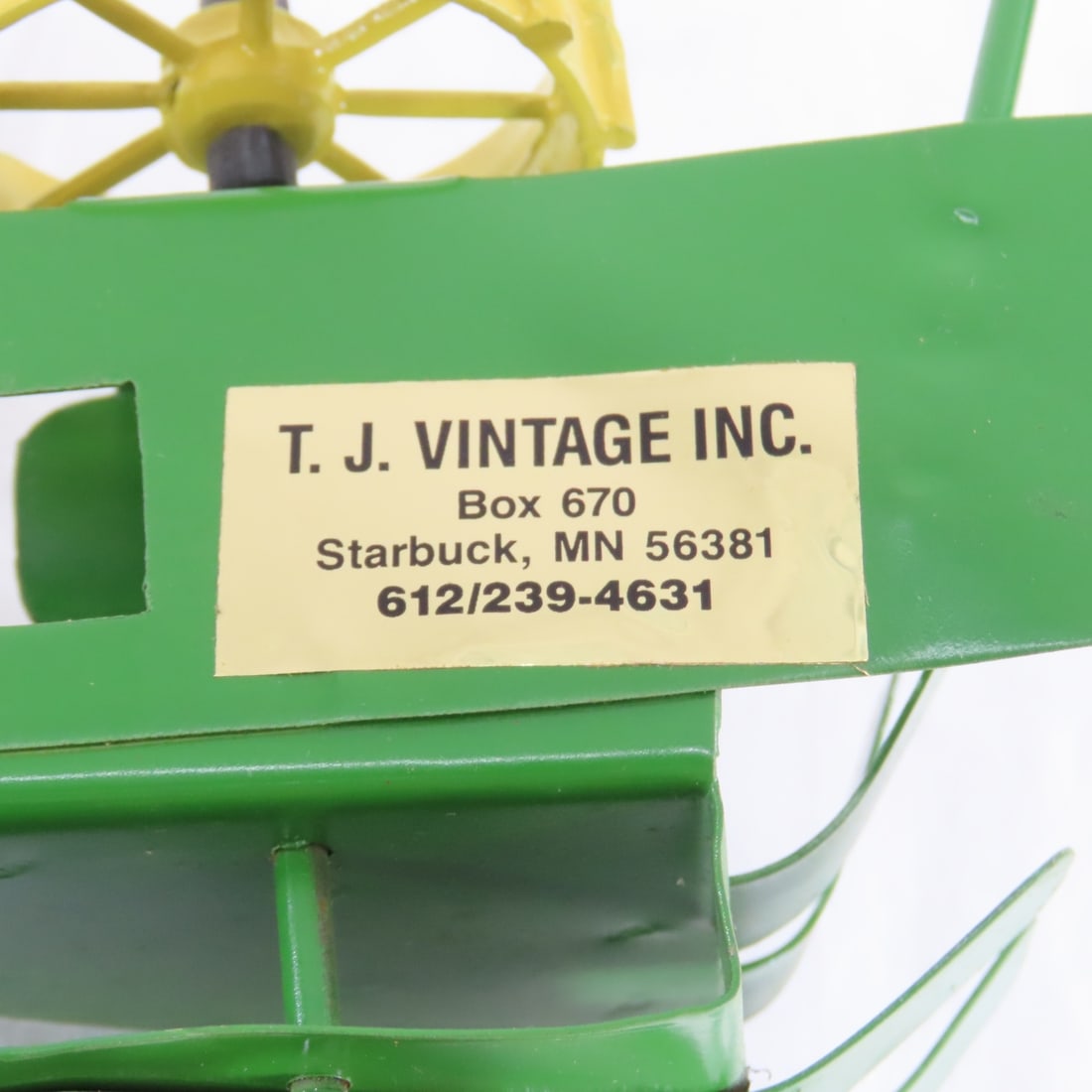 TJ Vintage Custom J Deere Horse Drawn Corn Binder - 11