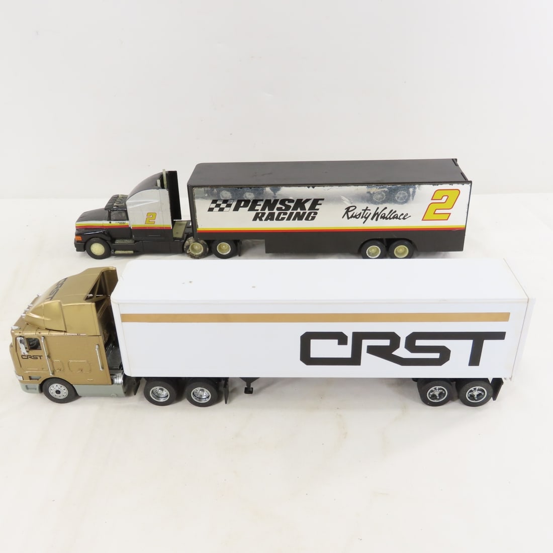 3 Racing Champions & 1 Unmarked Tractor Trailer - 13
