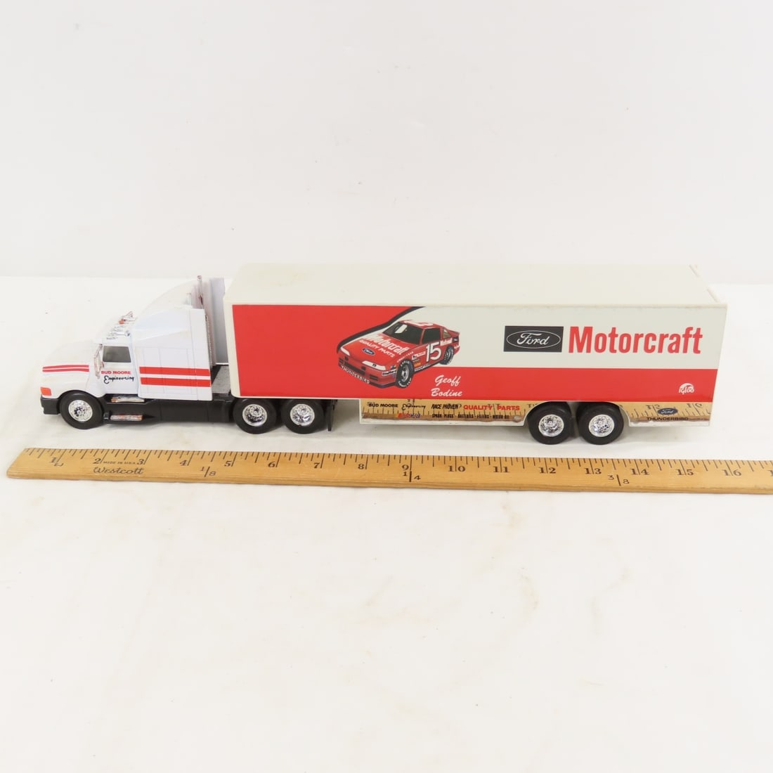 3 Racing Champions & 1 Unmarked Tractor Trailer - 2