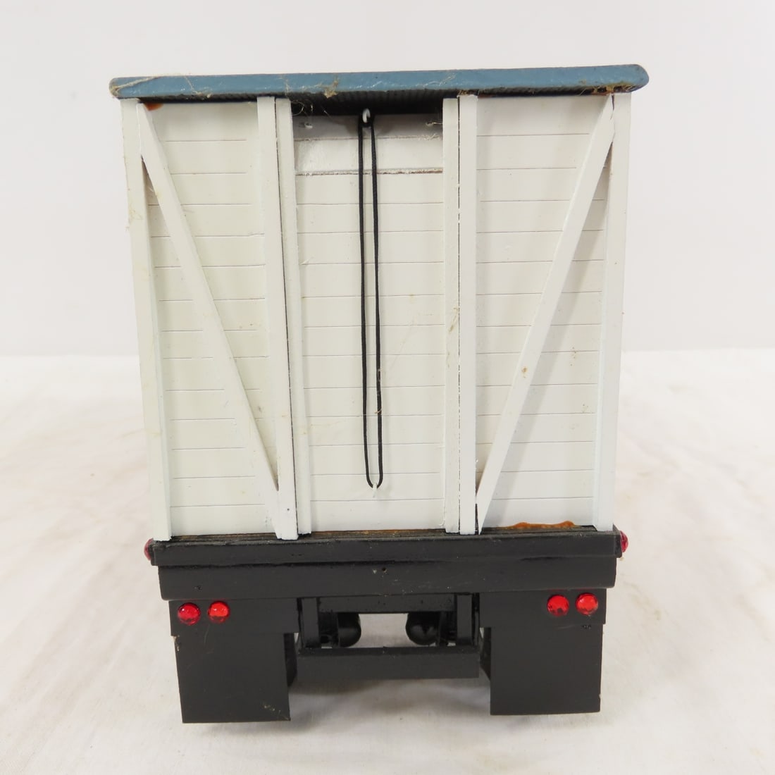 Custom Wood Model Tractor & Cattle Trailer - 4