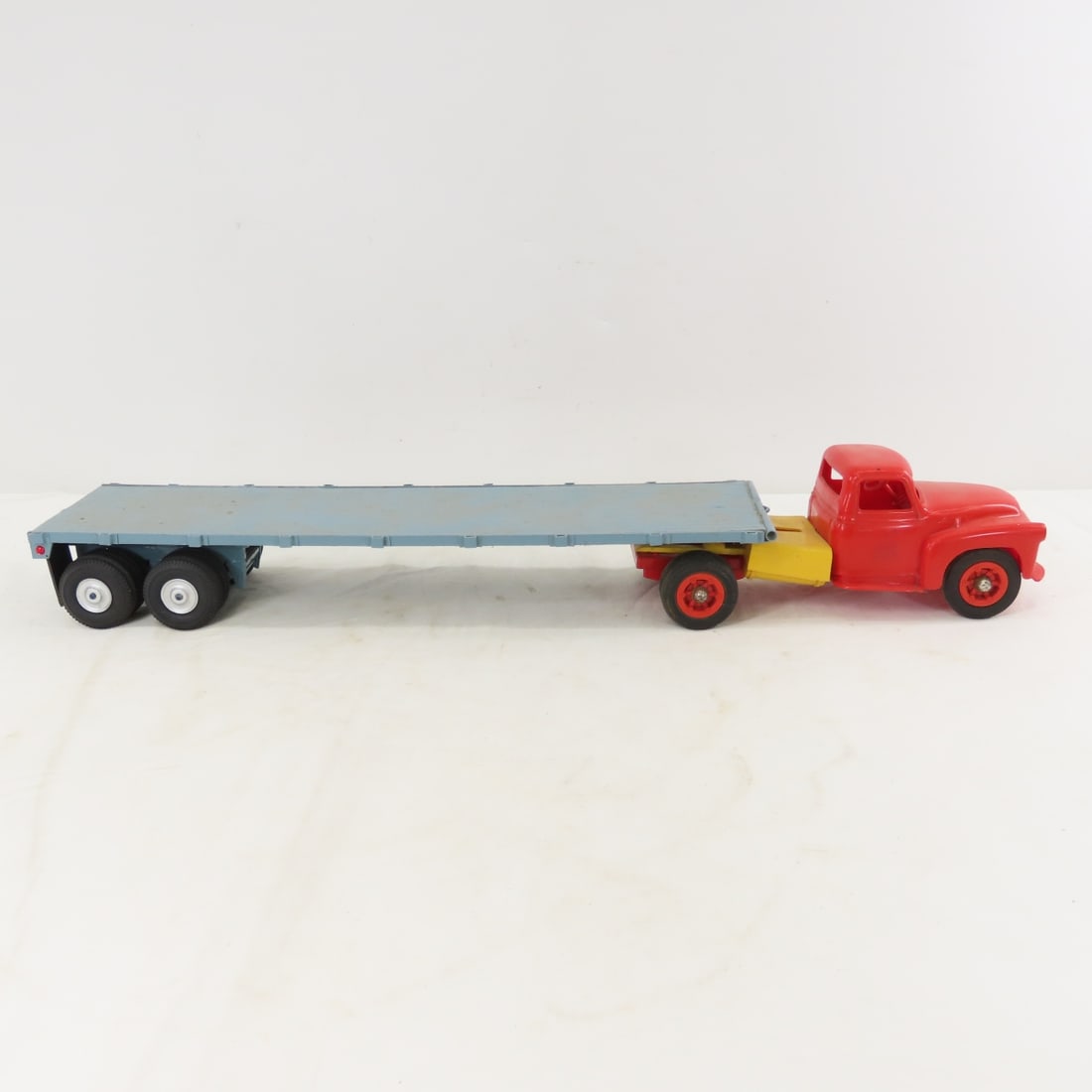 Custom Wood Flat Bed Trailer with Plastic Truck - 6