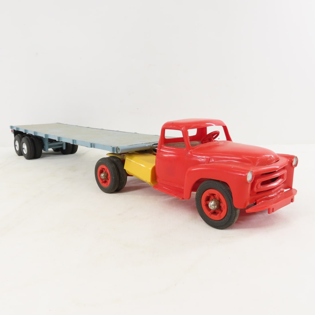 Custom Wood Flat Bed Trailer with Plastic Truck - 7