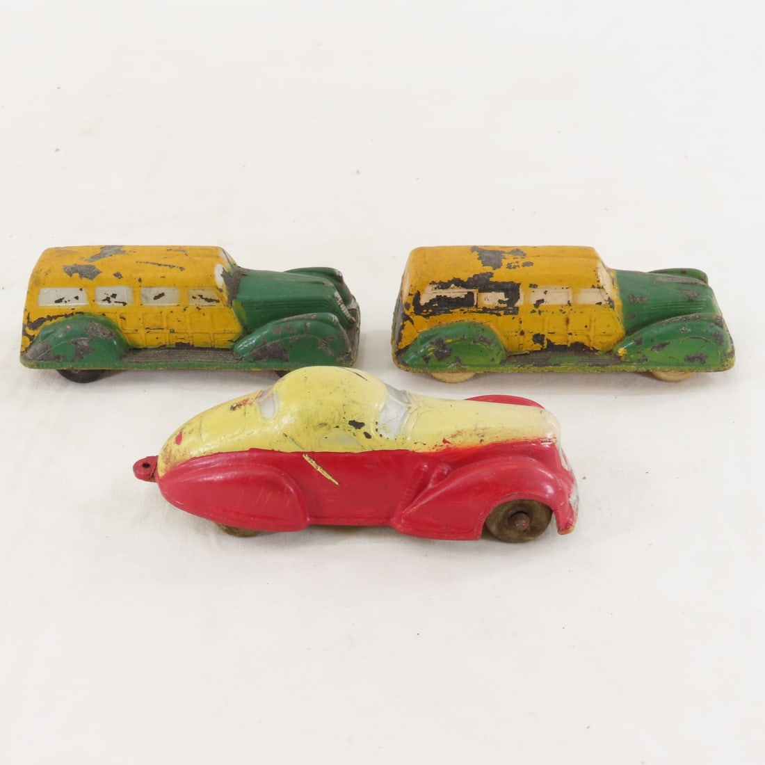 5 Vintage Sun Rubber & 3 Auburn Rubber Toy Cars - 10
