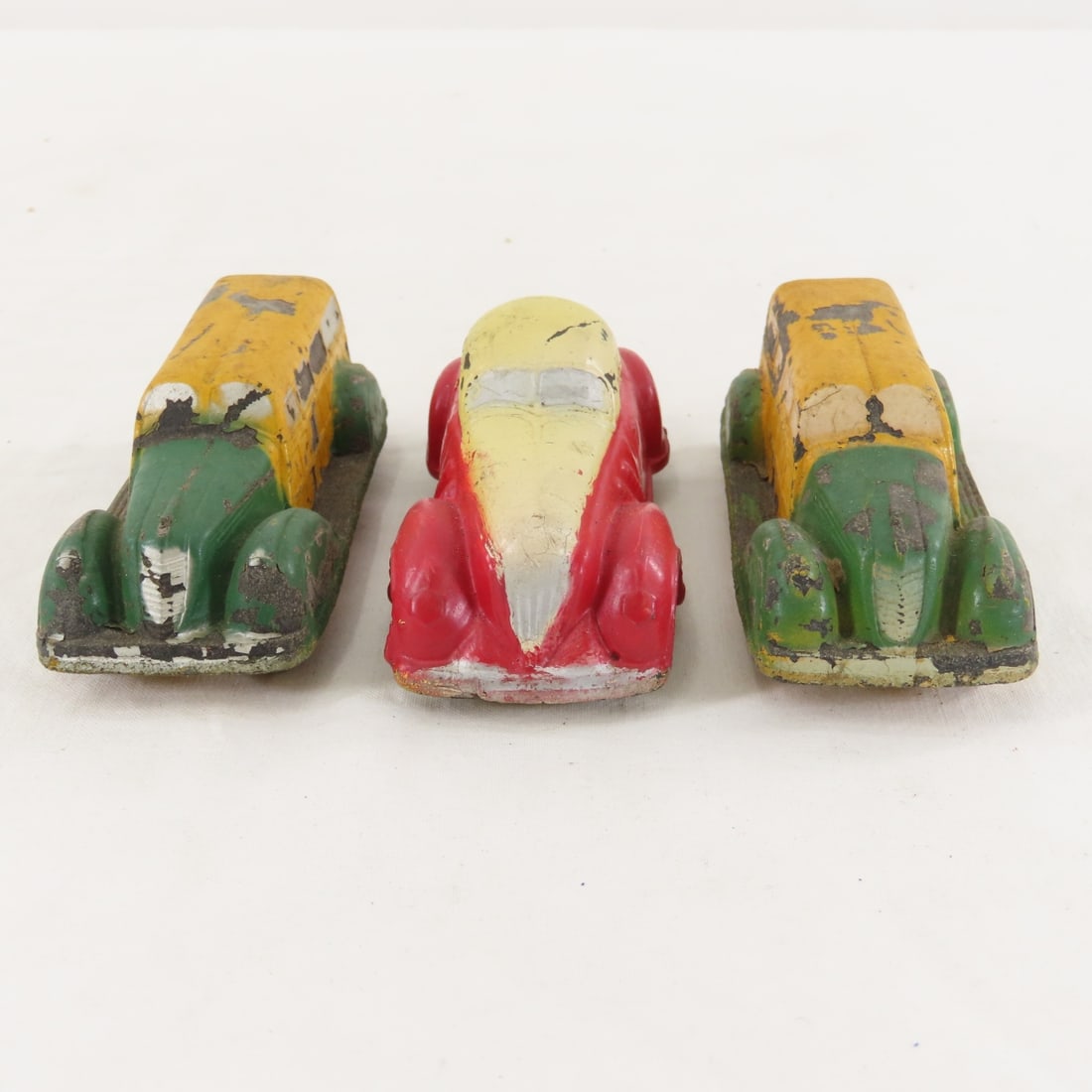 5 Vintage Sun Rubber & 3 Auburn Rubber Toy Cars - 11