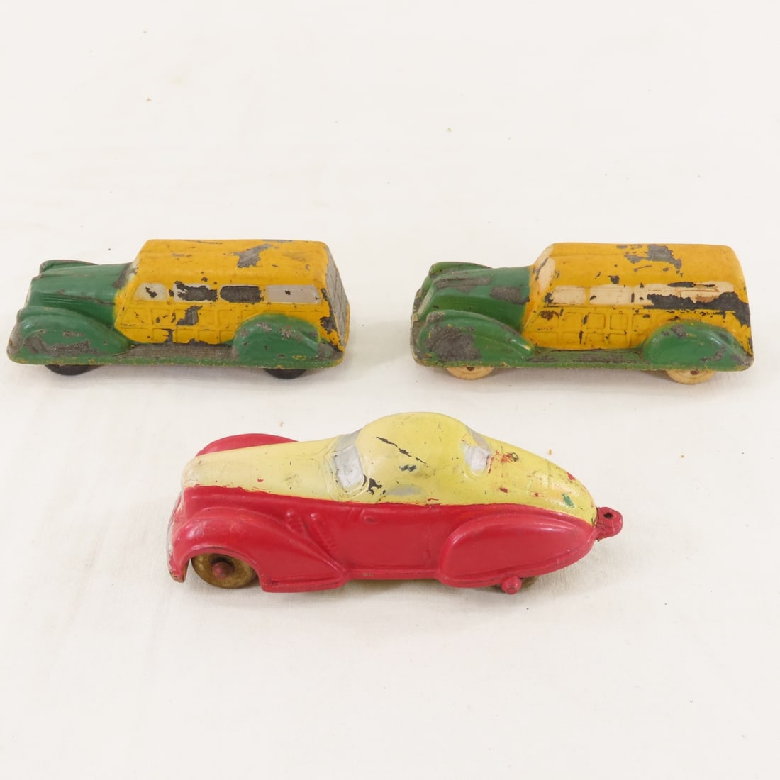 5 Vintage Sun Rubber & 3 Auburn Rubber Toy Cars - 8