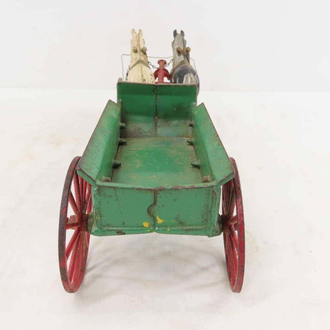 2 Kenton & 2 Repro Cast Iron Horse Drawn Wagons - 11