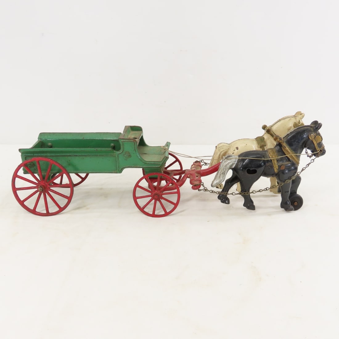 2 Kenton & 2 Repro Cast Iron Horse Drawn Wagons - 12