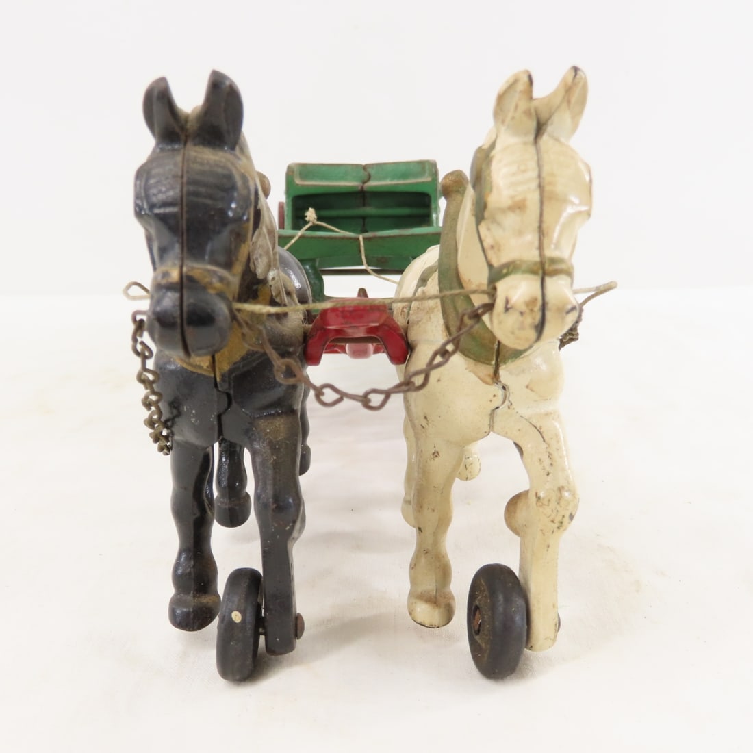 2 Kenton & 2 Repro Cast Iron Horse Drawn Wagons - 13