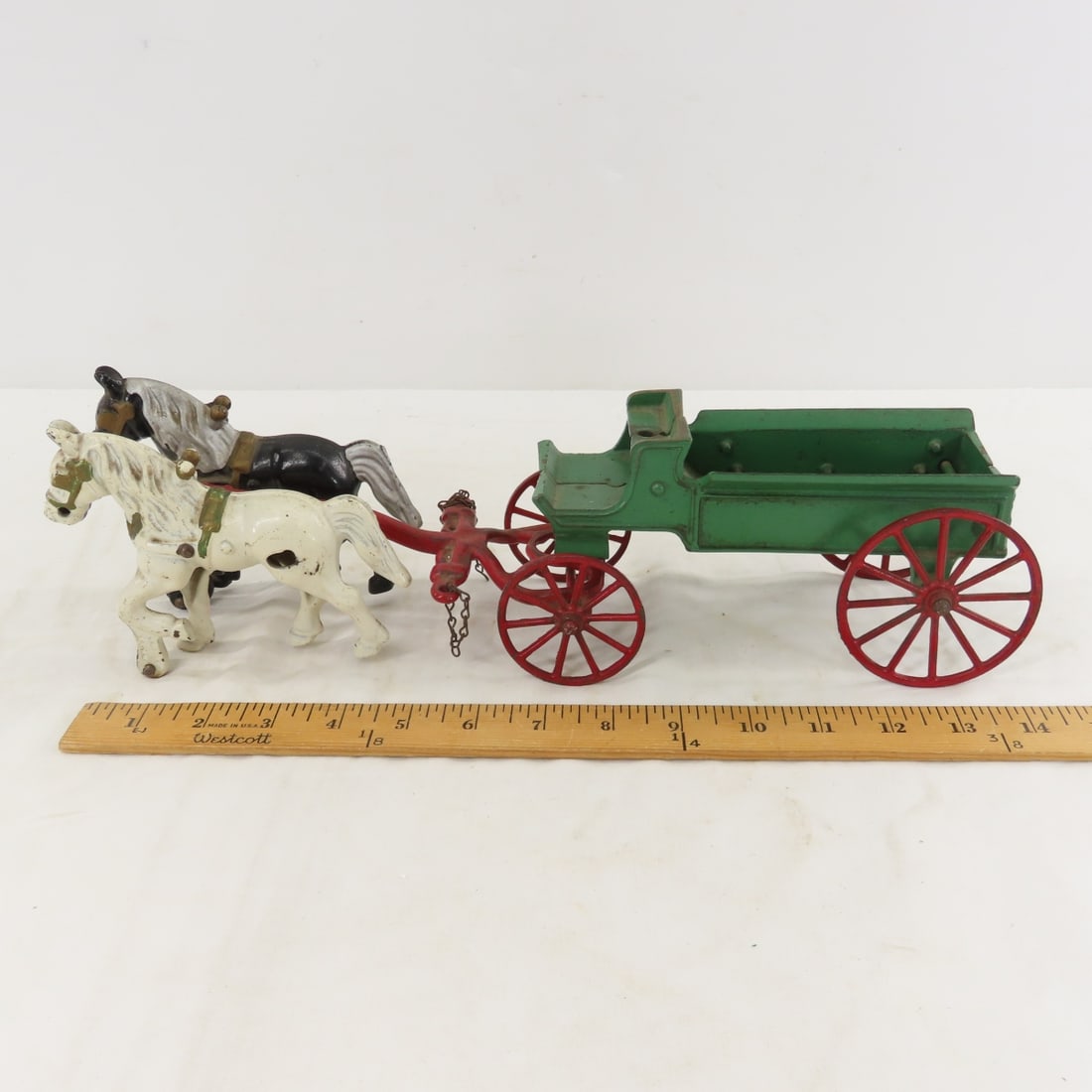 2 Kenton & 2 Repro Cast Iron Horse Drawn Wagons - 14