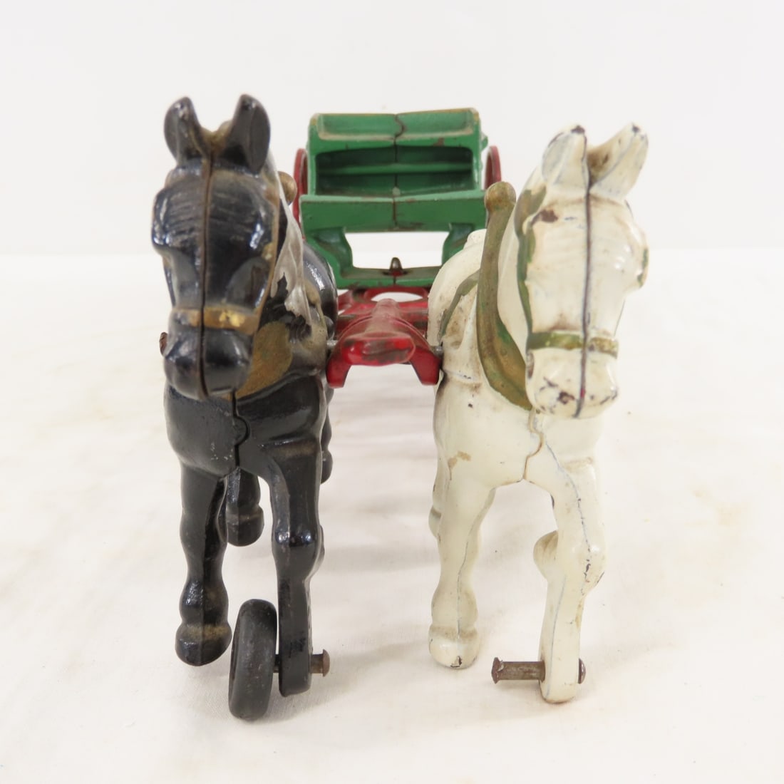 2 Kenton & 2 Repro Cast Iron Horse Drawn Wagons - 17