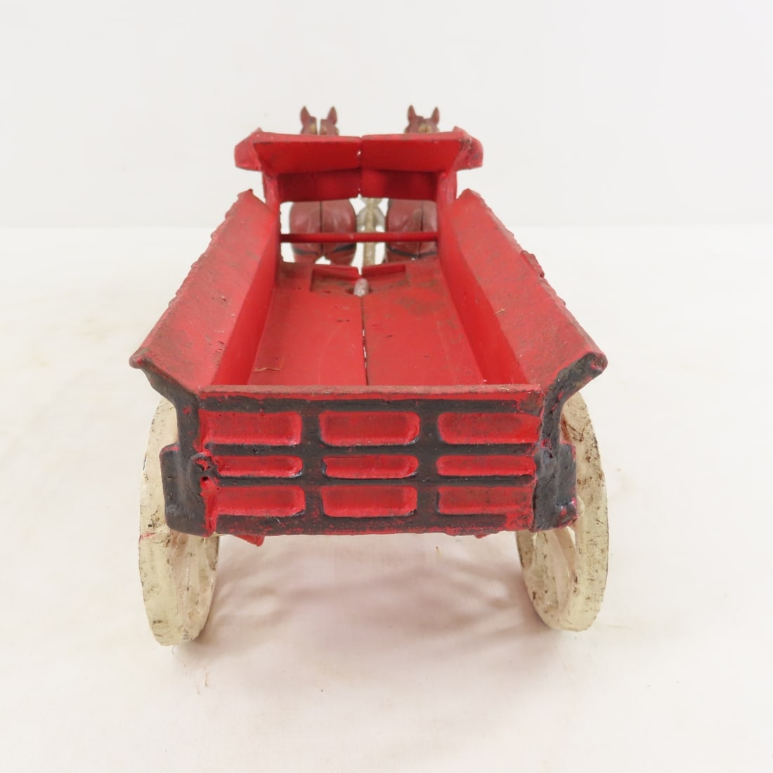 2 Kenton & 2 Repro Cast Iron Horse Drawn Wagons - 7