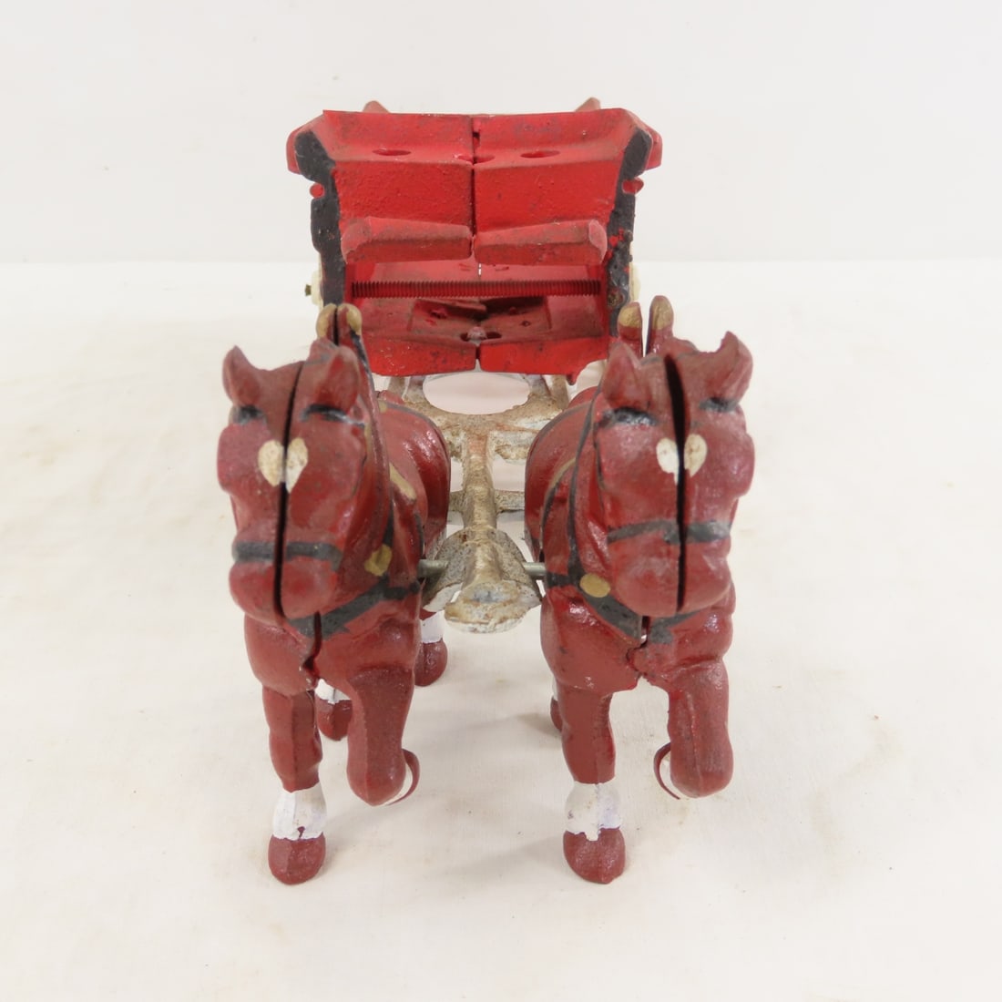 2 Kenton & 2 Repro Cast Iron Horse Drawn Wagons - 9