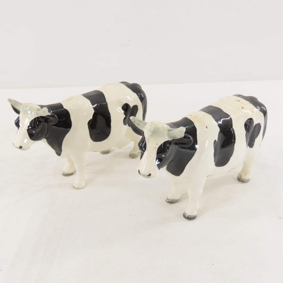 7 Vintage Geo Z Lefton Porcelain Holstein Cows - 2