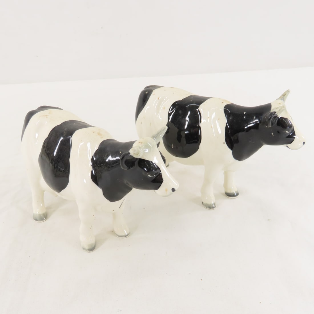 7 Vintage Geo Z Lefton Porcelain Holstein Cows - 3