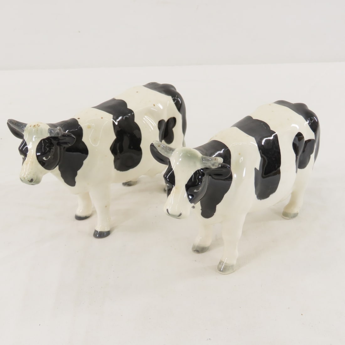 7 Vintage Geo Z Lefton Porcelain Holstein Cows - 7