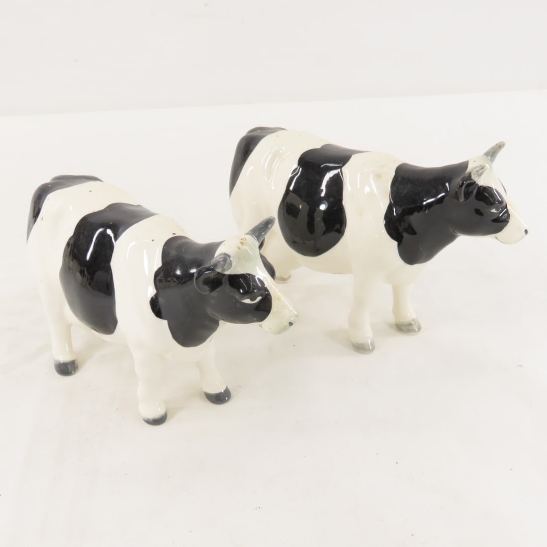 7 Vintage Geo Z Lefton Porcelain Holstein Cows - 8