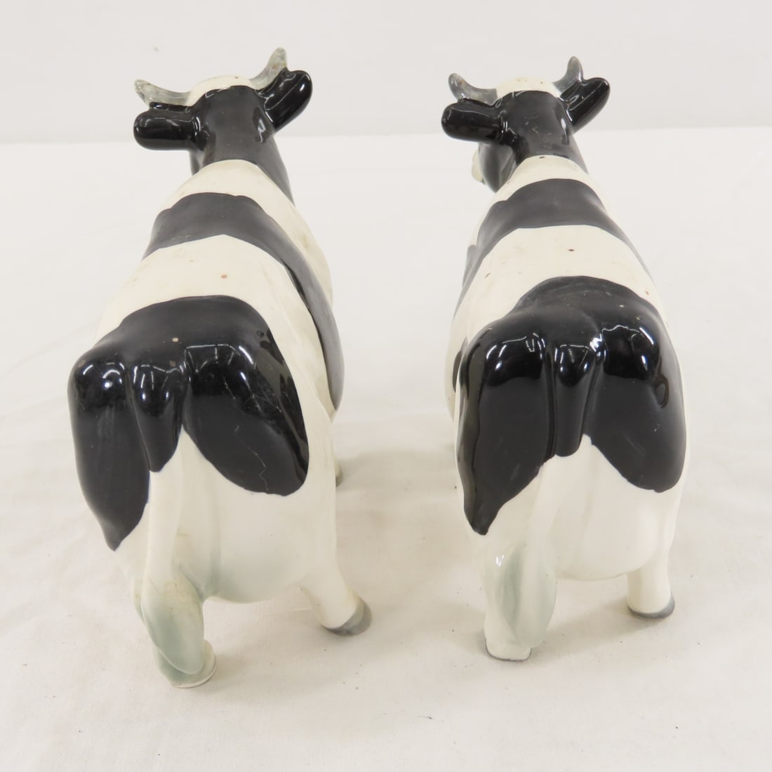 7 Vintage Geo Z Lefton Porcelain Holstein Cows - 9