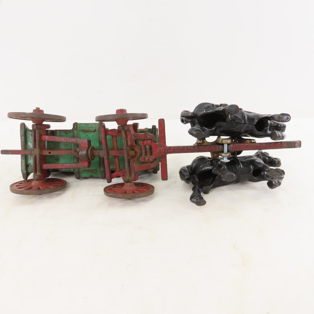 Arcade Cast Iron McCormick-Deering 2 Horse Wagon - 10