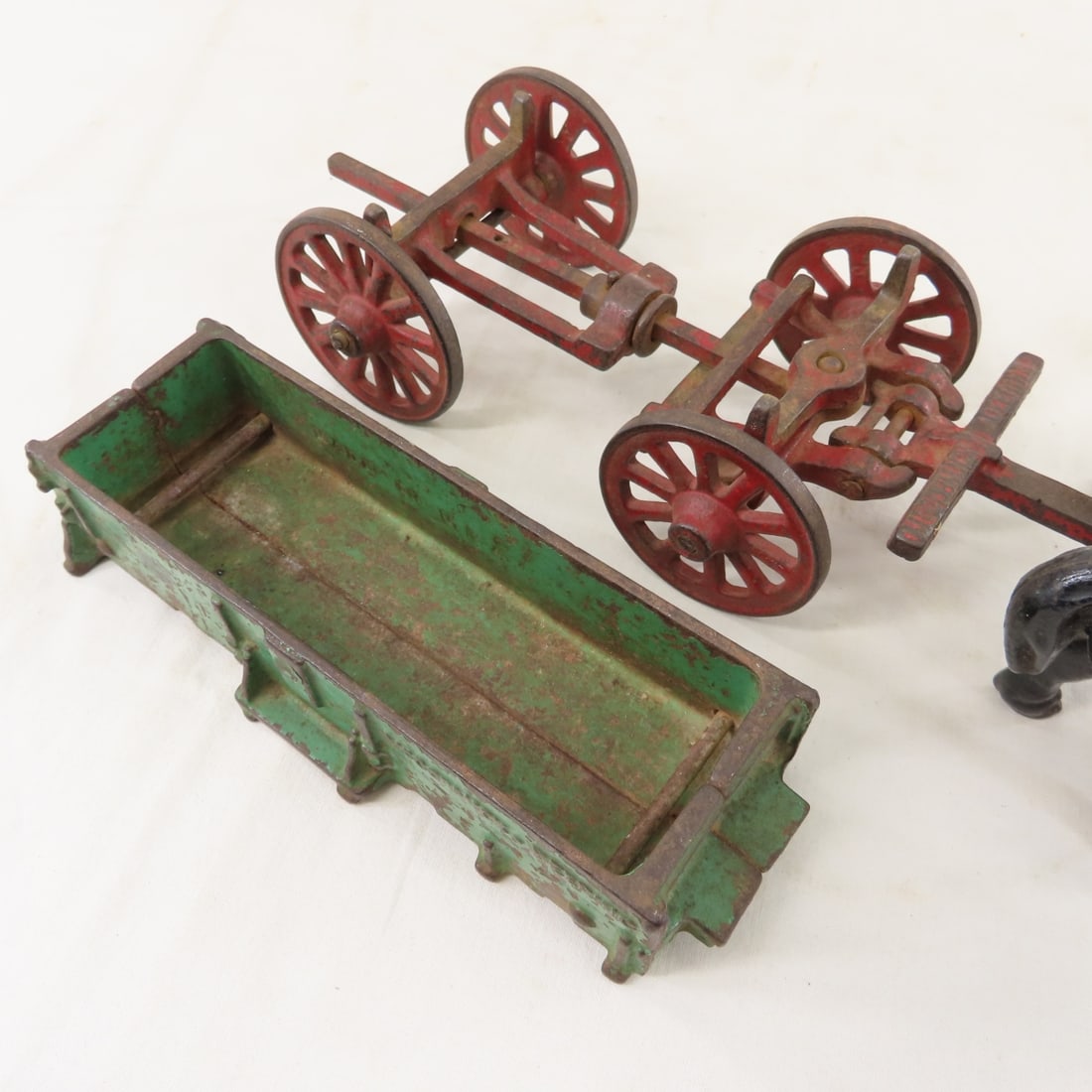 Arcade Cast Iron McCormick-Deering 2 Horse Wagon - 16