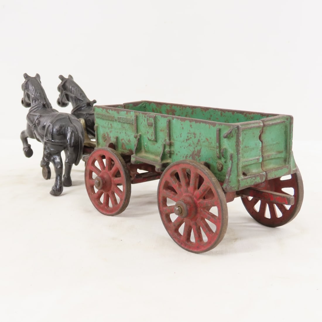 Arcade Cast Iron McCormick-Deering 2 Horse Wagon - 3
