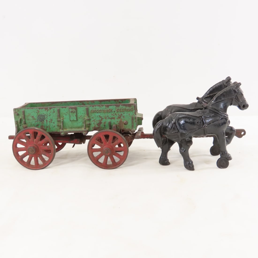Arcade Cast Iron McCormick-Deering 2 Horse Wagon - 6
