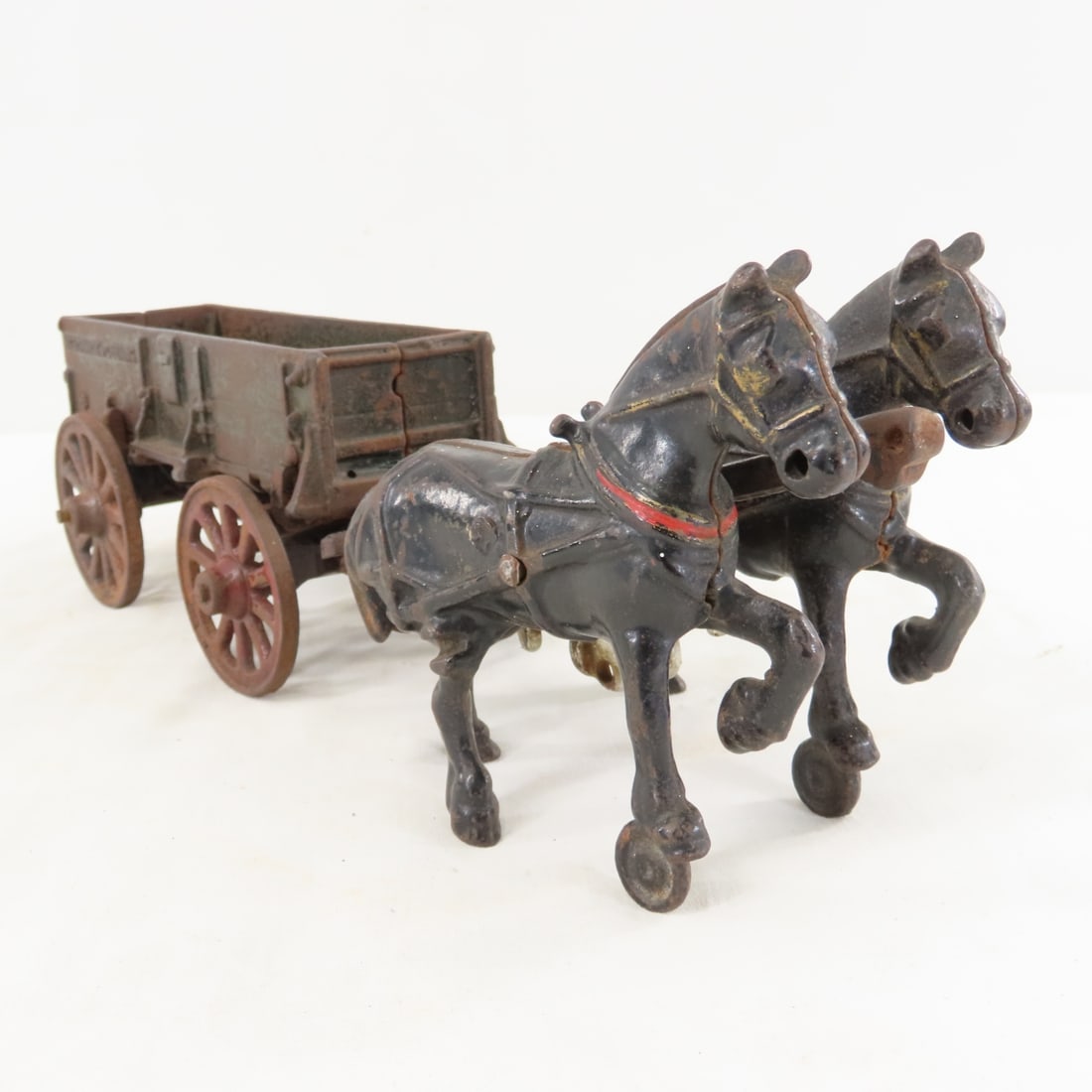 Arcade Cast Iron McCormick Deering 2 Horse Wagon - 7