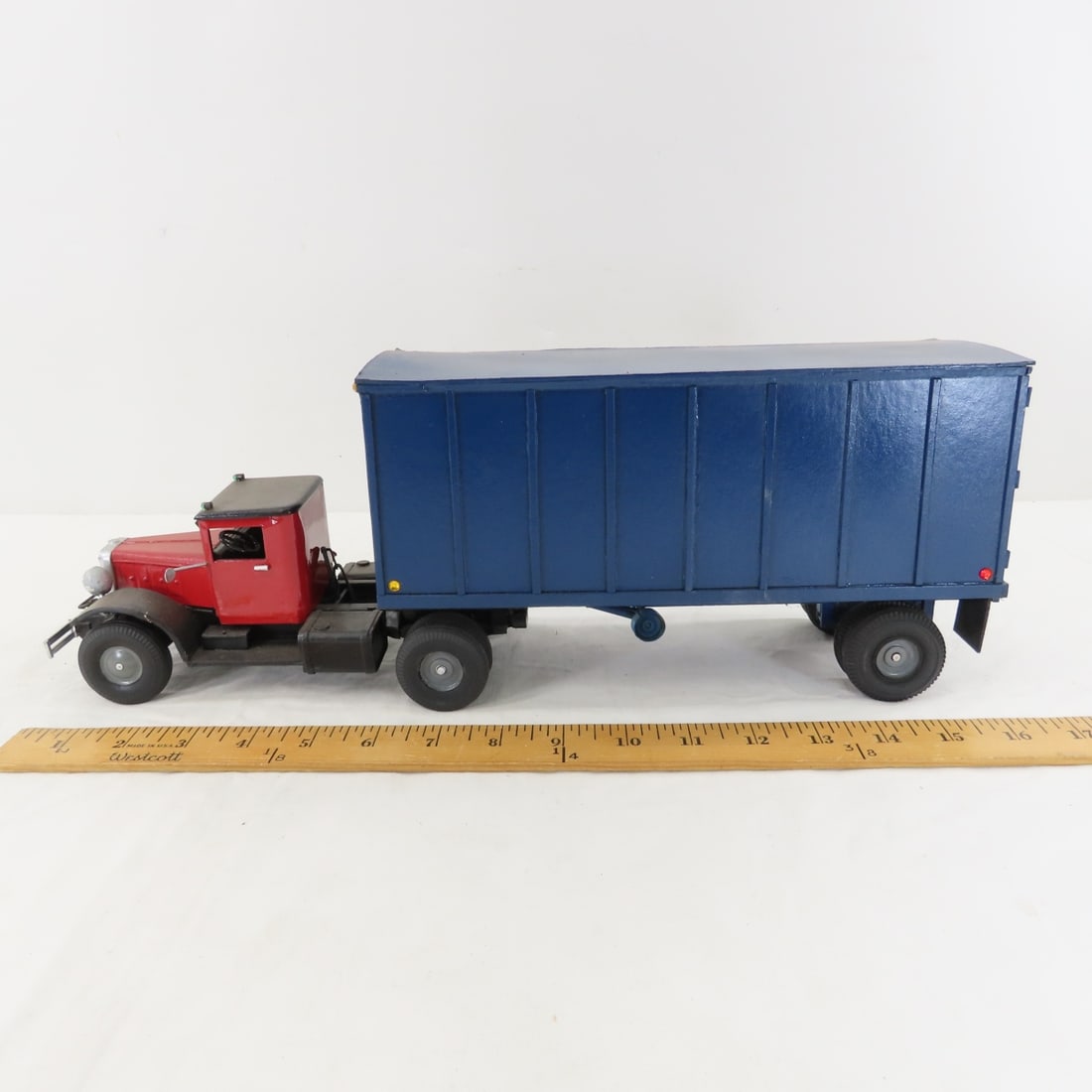 Custom Wood Model Tractor & Trailer - 2