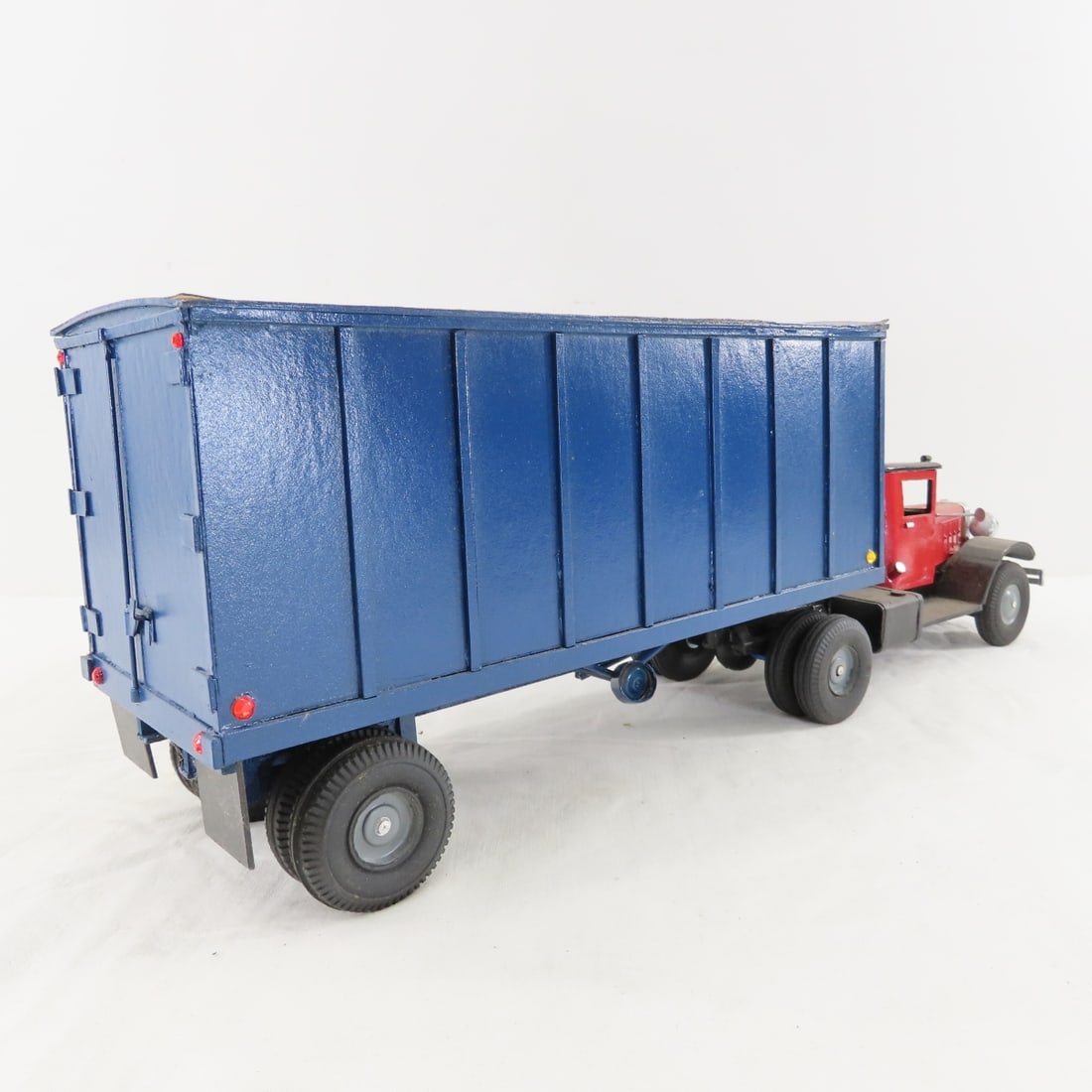 Custom Wood Model Tractor & Trailer - 5