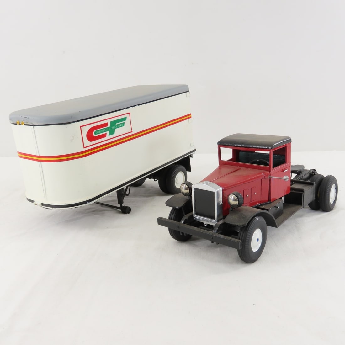 Custom Wood Consolidated Freight Tractor & Trailer - 11