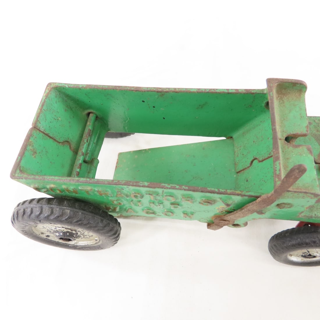 Arcade Cast Iron 2 Horse Contractors Dump Wagon - 10