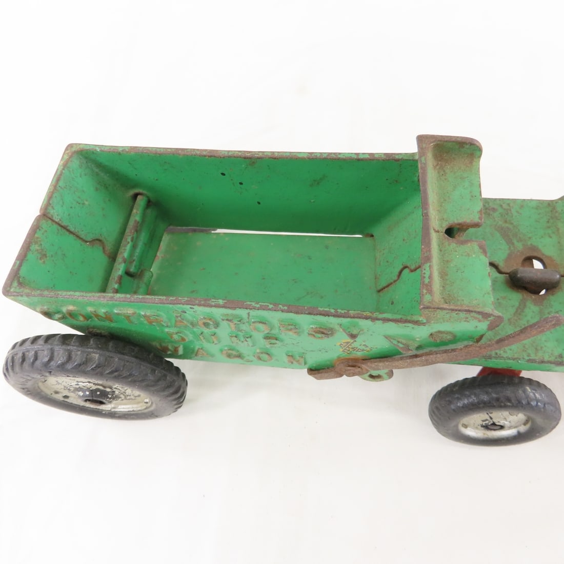 Arcade Cast Iron 2 Horse Contractors Dump Wagon - 11