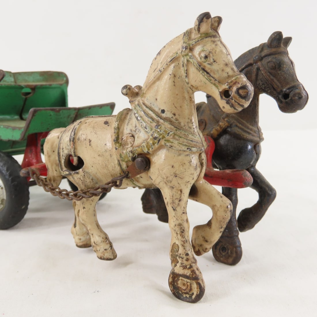Arcade Cast Iron 2 Horse Contractors Dump Wagon - 15