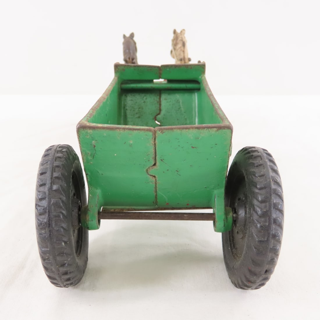 Arcade Cast Iron 2 Horse Contractors Dump Wagon - 4