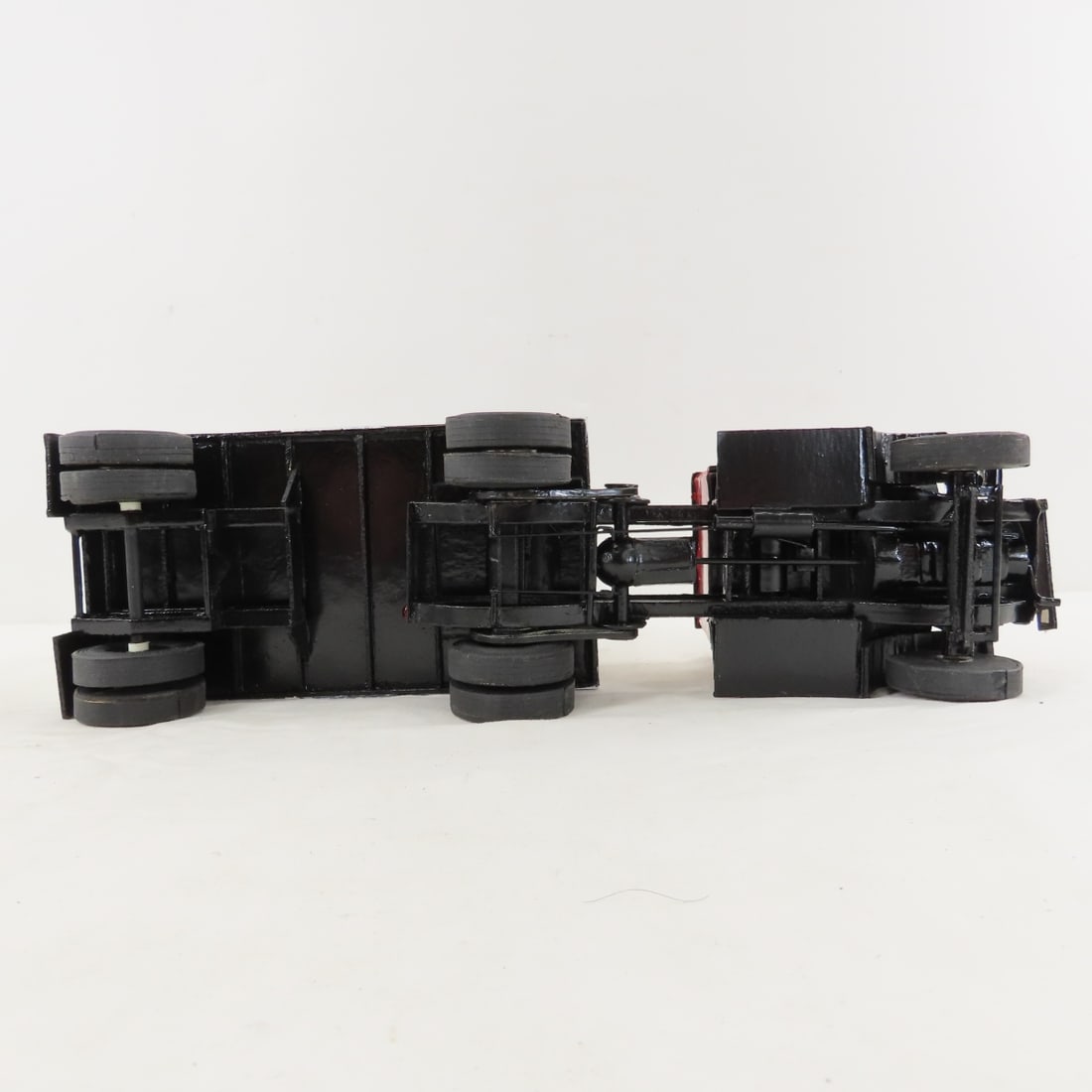 Custom Wood Model Tractor & 2 Trailers - 10