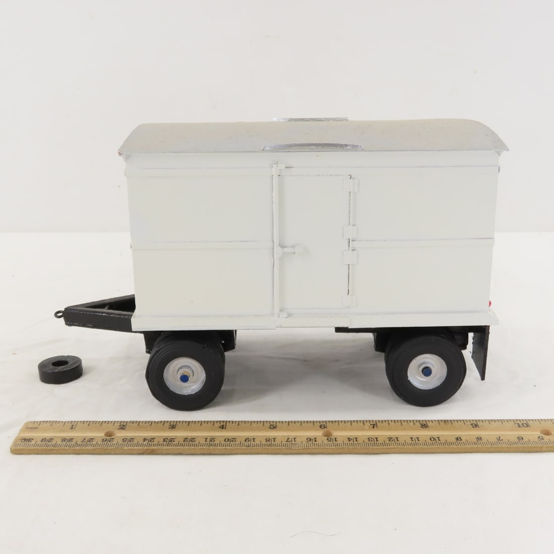 Custom Wood Model Tractor & 2 Trailers - 14