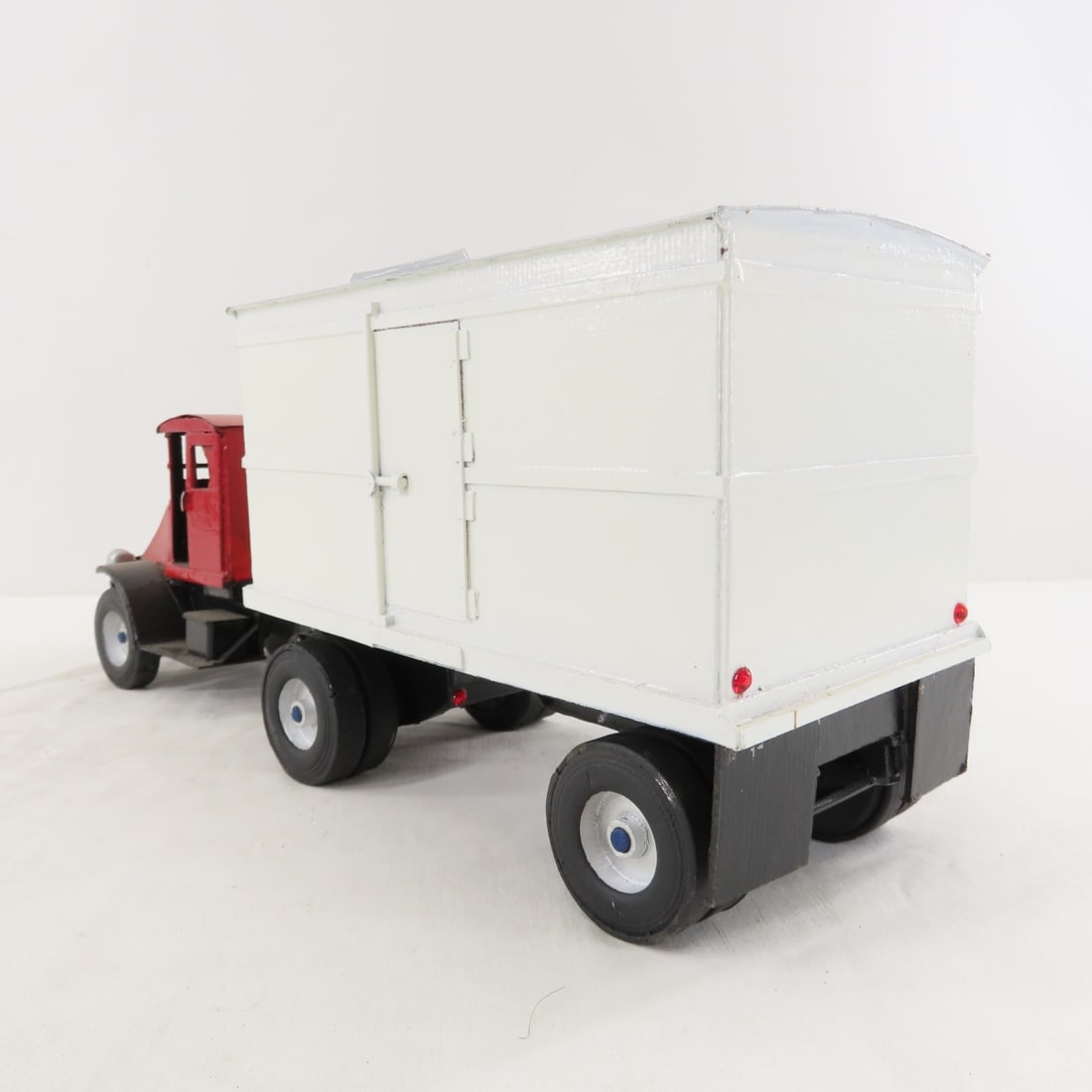 Custom Wood Model Tractor & 2 Trailers - 3