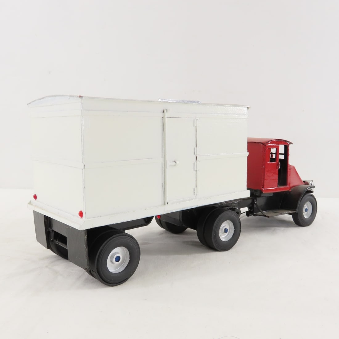 Custom Wood Model Tractor & 2 Trailers - 5