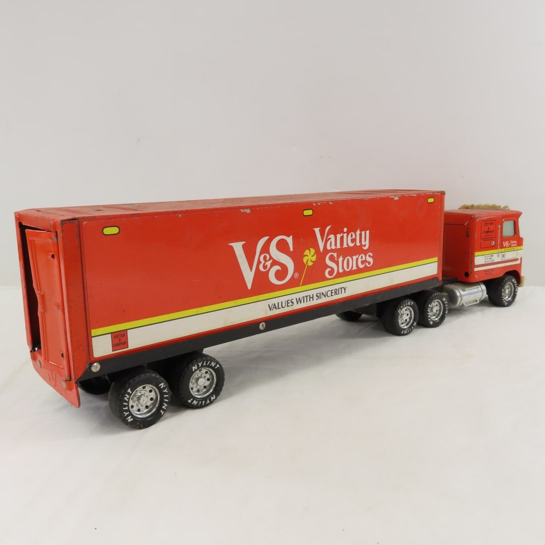 Vintage Nylint V&S Variety Stores Tractor Trailer - 5