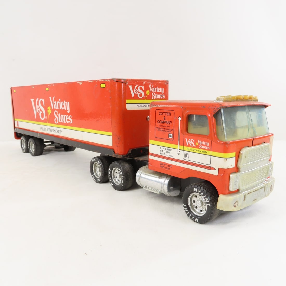 Vintage Nylint V&S Variety Stores Tractor Trailer - 7