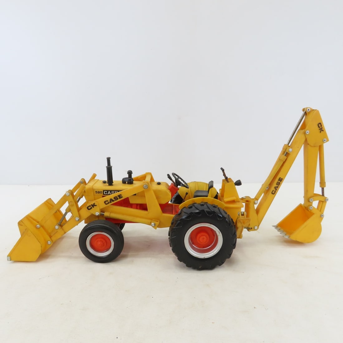 2 Plastic 1960s Case 580CH Backhoe Loaders - 13