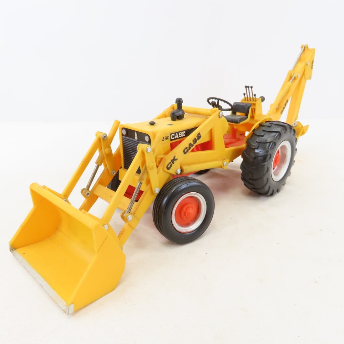 2 Plastic 1960s Case 580CH Backhoe Loaders - 2