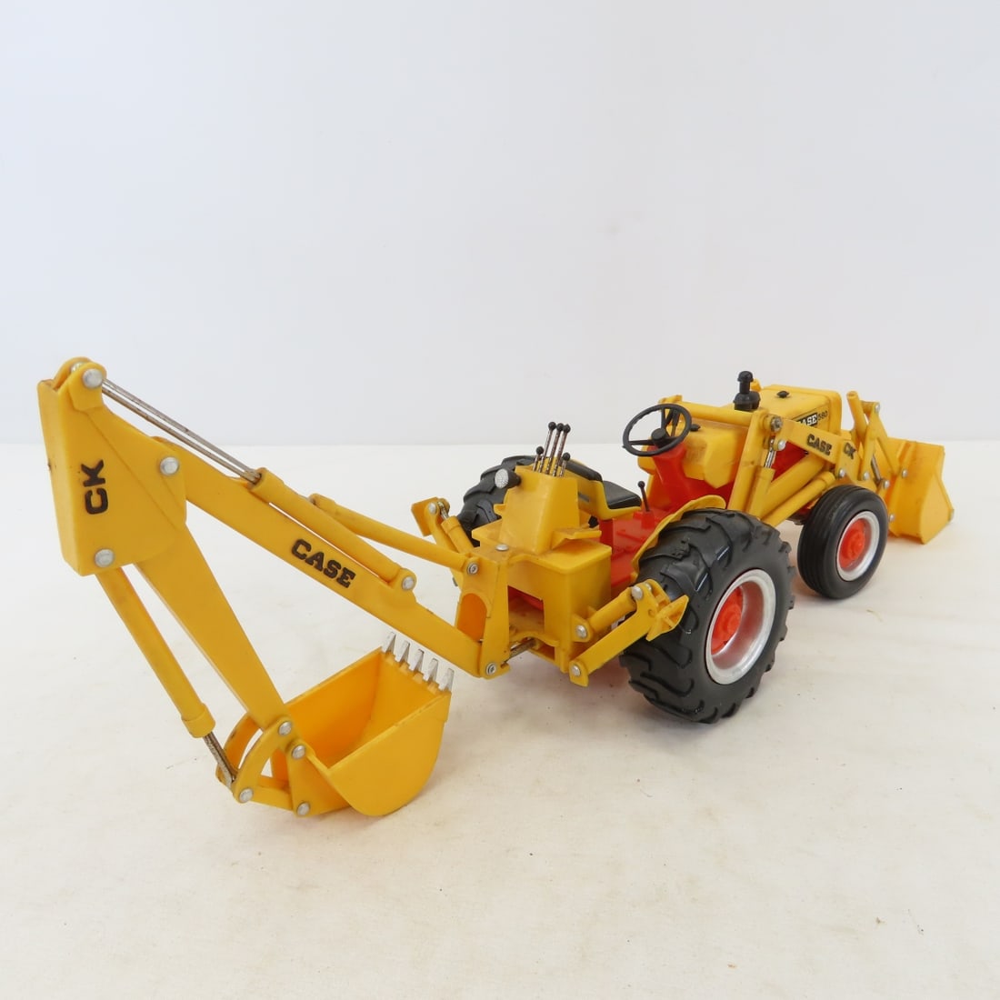 2 Plastic 1960s Case 580CH Backhoe Loaders - 6