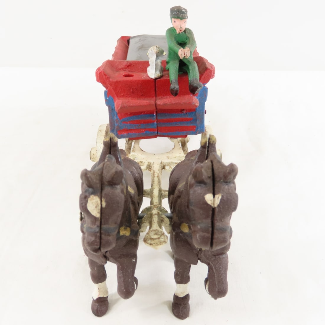 3 Reproduction Cast Iron Horse Drawn Wagons - 15